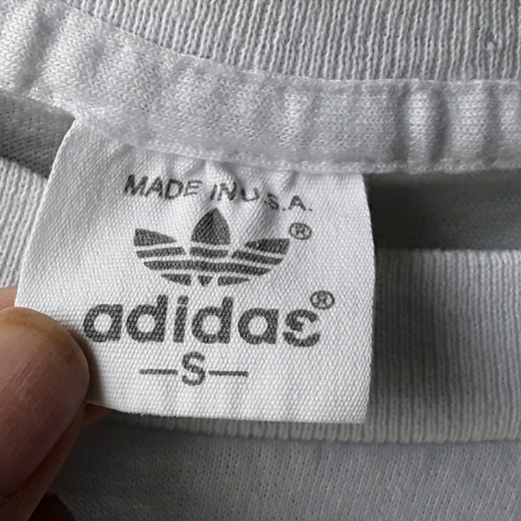 Vintage Team Adidas Trefoil Double Sided Graphic Tee - Picture 6 of 11